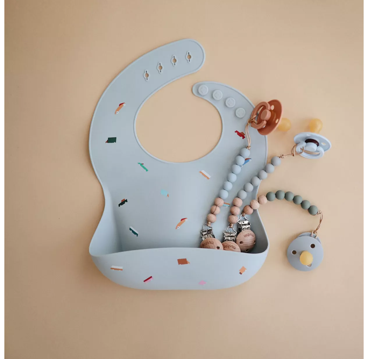 Mushie Bavoir En Silicone Voitures 4 Mushie Bavoir En Silicone Voitures – Image 2