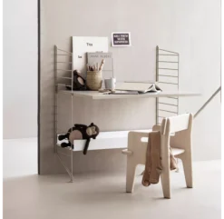 Bureau Mural évolutif 80 X 85 Cm - Noyer/Noir -Enfant Fournitures Boutique bureau mural evolutif bundles a ny string furniture 3 1264x1234 1