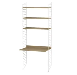 Bureau Mural évolutif - Chêne/Blanc