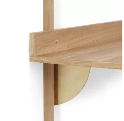 Ferm LIVING Bureau Mural Sector - Chêne/Laiton -Enfant Fournitures Boutique bureau sector chene laiton ferm living 3 1264x1234