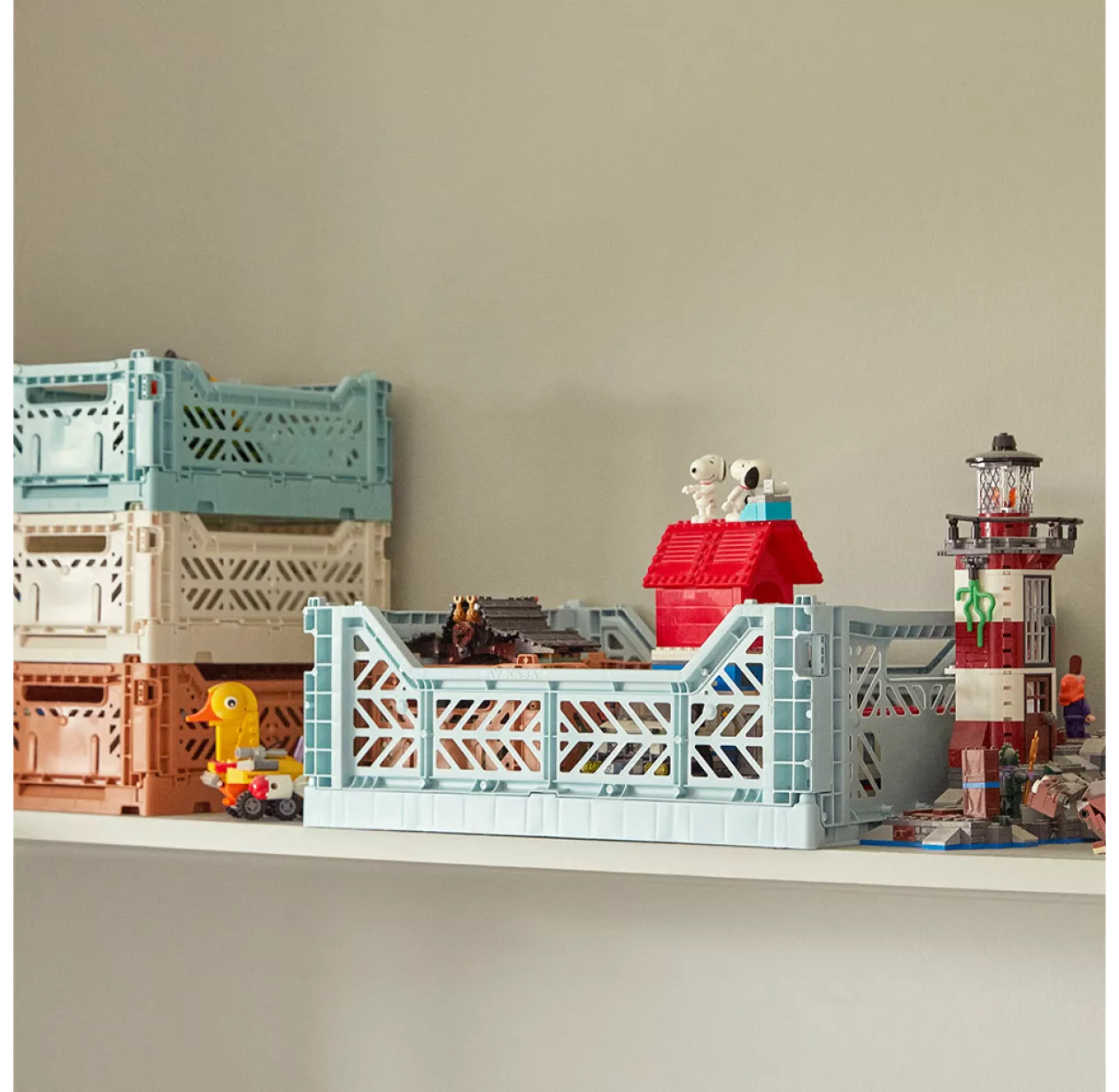 Hay Caisse Pliable Aykasa S - Bleu Glacier 4 Hay Caisse Pliable Aykasa S - Bleu Glacier – Image 2