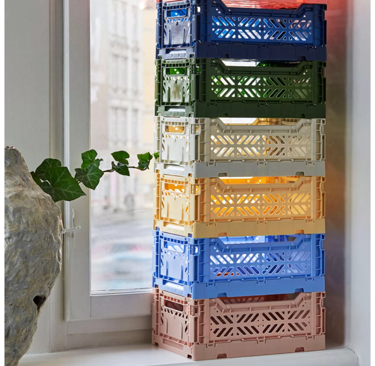 Hay Caisse Pliable Aykasa S - Bleu Clair 6 Hay Caisse Pliable Aykasa S - Bleu Clair – Image 4