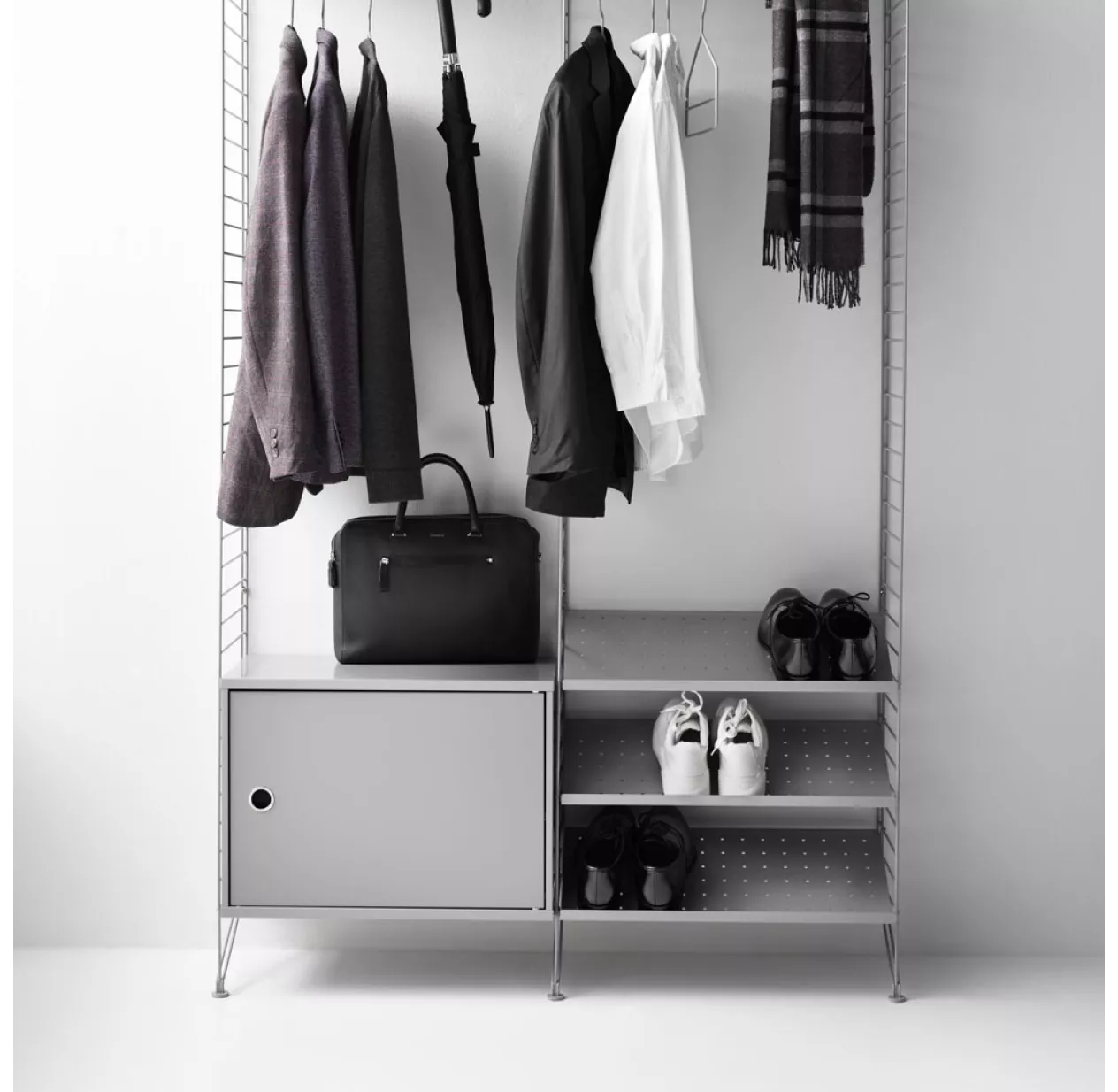 Caisson 1 Porte 58 X 30 Cm - Gris 4 Caisson 1 Porte 58 X 30 Cm - Gris – Image 2