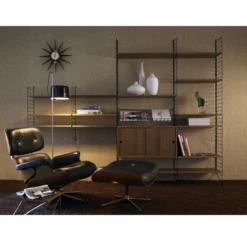 Portant Mural Au Sol 200 X 30 Cm - Noir -Enfant Fournitures Boutique caisson 2 portes noyer string 1 1264x1234 1