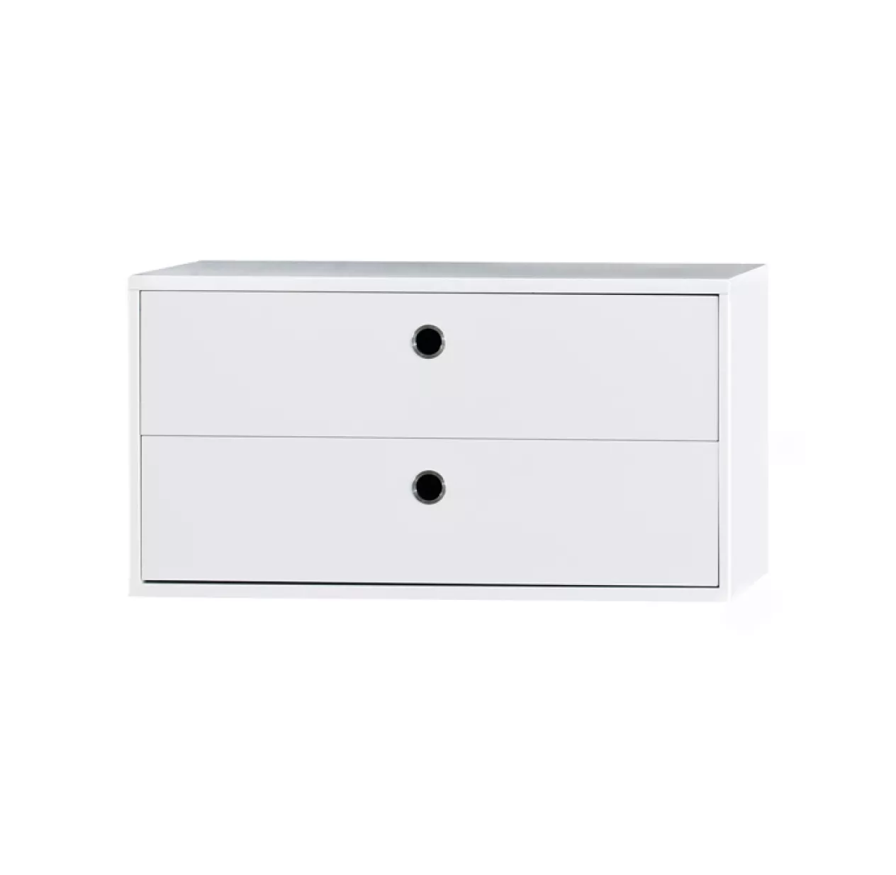 Caisson 2 Tiroirs 78 X 30 Cm - Blanc 3 Caisson 2 Tiroirs 78 X 30 Cm - Blanc