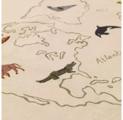 Ferm LIVING Poster Carte Du Monde -Enfant Fournitures Boutique carte du monde world ferm living 3 1264x1234