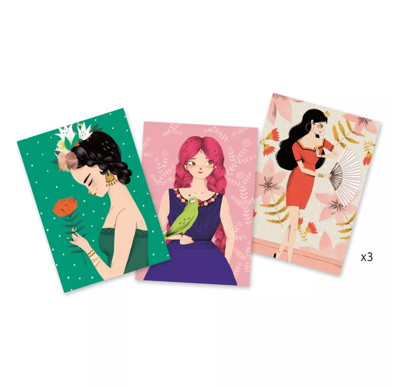 Djeco Cartes à Frou Frous - Flamenco 4 Djeco Cartes à Frou Frous - Flamenco – Image 2