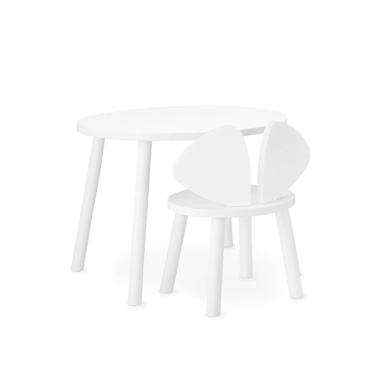 Nofred Chaise Enfant Mouse 2-5 Ans - Blanc 5 Nofred Chaise Enfant Mouse 2-5 Ans - Blanc – Image 3
