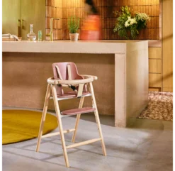 Chaise Haute évolutive Tobo - Bois De Rose -Enfant Fournitures Boutique chaise haute bebe tobo rose charlie crane 4 1264x1234