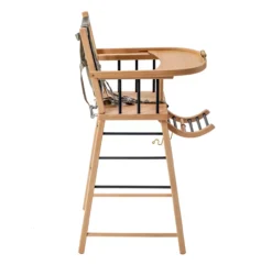 Chaise Haute André - Anthracite -Enfant Fournitures Boutique chaise haute classique andre combelle anthracite 4 1264x1234