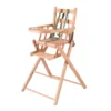 Chaise Haute Extra Pliante Sarah - Hêtre Vernis -Enfant Fournitures Boutique chaise haute pliable sarah combelle bois 1 1264x1234