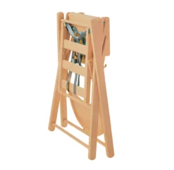 Chaise Haute Extra Pliante Sarah - Hêtre Vernis -Enfant Fournitures Boutique chaise haute pliable sarah combelle bois 3 1264x1234