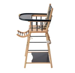 Chaise Haute Transformable Marcel - Anthracite -Enfant Fournitures Boutique chaise haute transformable marcel anthracite combelle 5 1264x1234