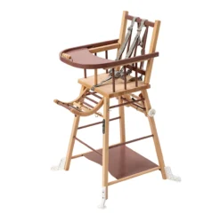 Chaise Haute Transformable Marcel - Vieux Rose -Enfant Fournitures Boutique chaise haute transformable marcel vieux rose combelle 5 1264x1234