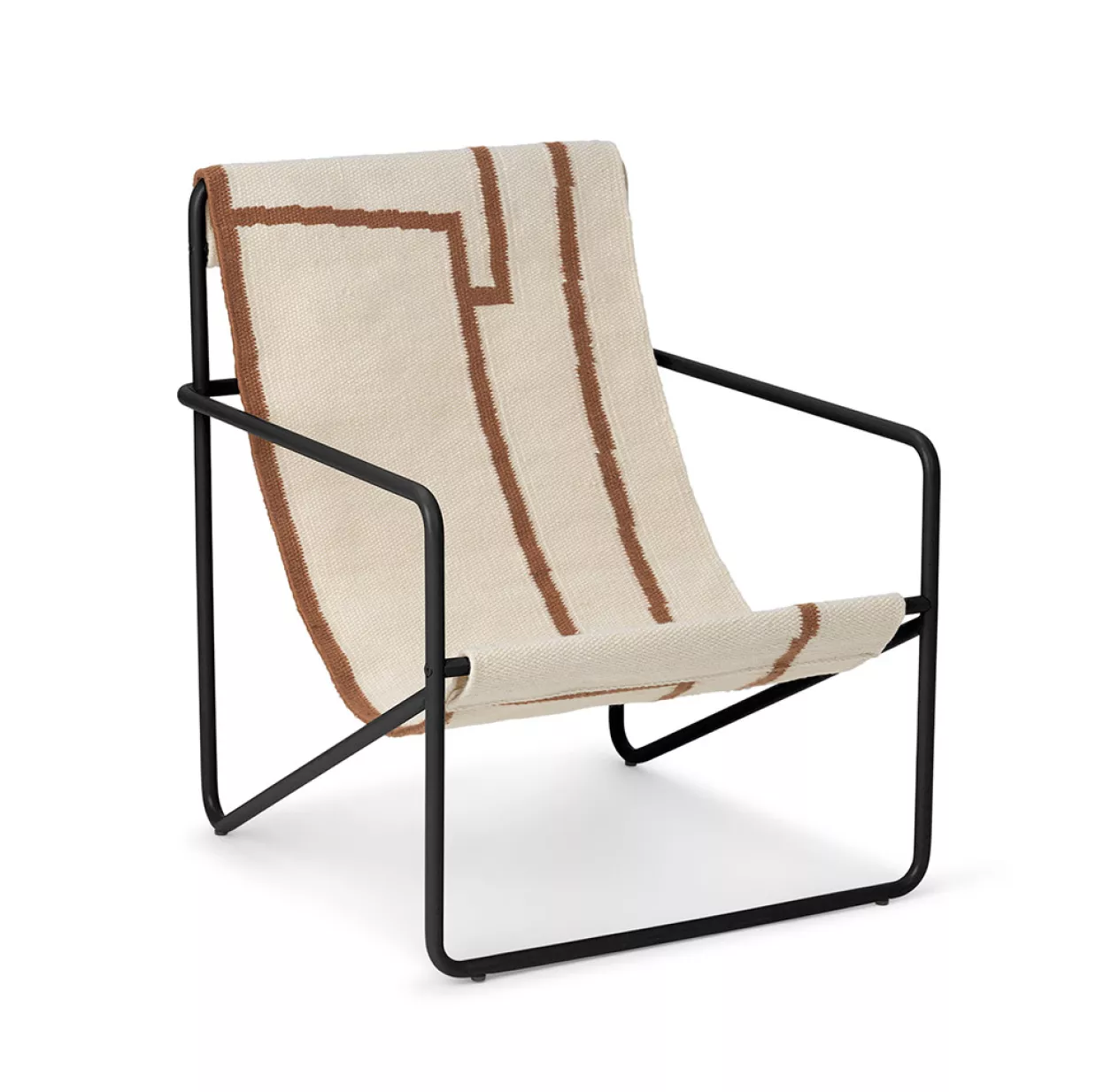 Ferm LIVING Chaise Lounge Desert - Noir/Shape 3 Ferm LIVING Chaise Lounge Desert - Noir/Shape