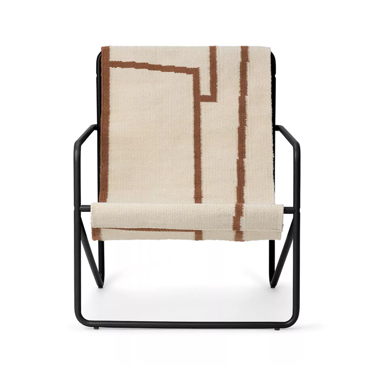 Ferm LIVING Chaise Lounge Desert - Noir/Shape 4 Ferm LIVING Chaise Lounge Desert - Noir/Shape – Image 2