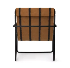 Ferm LIVING Chaise Lounge Desert - Noir/Stripe -Enfant Fournitures Boutique chaise lounge adulte desert stripe noir ferm living 7 1264x1234