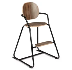 Chaise Haute évolutive Tibu Black Edition - Noyer/Noir