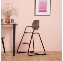 Chaise Haute évolutive Tibu Black Edition - Noyer/Noir -Enfant Fournitures Boutique chaise tibu noyer noir charlie crane 3 1264x1234