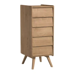 VOX Chiffonnier 5 Tiroirs Vintage - Chêne