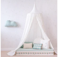 Ciel De Lit Amour Gold Stella Elements - Blanc -Enfant Fournitures Boutique ciel de lit amour gold stella blanc nobodinoz 3 1264x1234