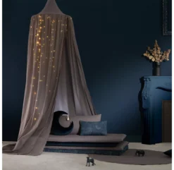 Ciel De Lit Vera - Gris Ardoise -Enfant Fournitures Boutique ciel de lit canopy vera slate grey nobodinoz 2 1264x1234