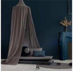 Ciel De Lit Vera - Gris Ardoise -Enfant Fournitures Boutique ciel de lit canopy vera slate grey nobodinoz 4 1264x1234