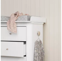 Commode Avec Grand Plan à Langer Wood - Chêne / Blanc -Enfant Fournitures Boutique commande grand plan a langer 041365 blanc chene oliver furniture 7 1264x1234