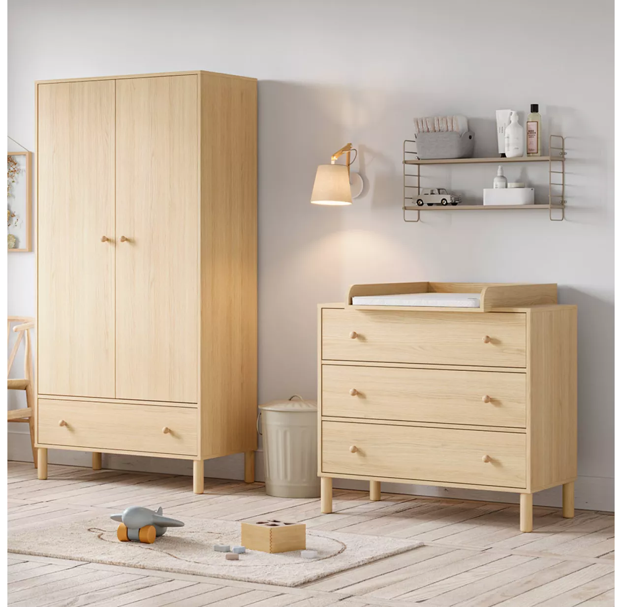 VOX Commode 3 Tiroirs à Langer Tela - Chêne 6 VOX Commode 3 Tiroirs à Langer Tela - Chêne – Image 4