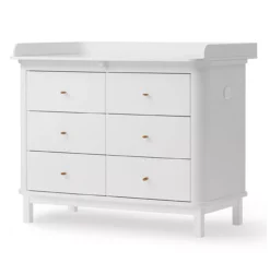 Commode Avec Grand Plan à Langer Wood - Blanc 10 Commode Avec Grand Plan à Langer Wood - Blanc -Enfant Fournitures Boutique commode a langer 6 tiroirs grand plan wood blanc oliver furniture 3 1264x1234