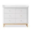 Commode Avec Grand Plan à Langer Wood - Chêne / Blanc 1 Commode Avec Grand Plan à Langer Wood - Chêne / Blanc -Enfant Fournitures Boutique commode a langer 6 tiroirs grand plan wood chene oliver furniture 1 1264x1234