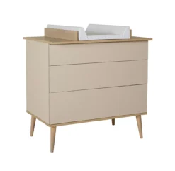 Commode Flow - Argile / Chêne -Enfant Fournitures Boutique commode a langer argile chene flow quax 3 1264x1234