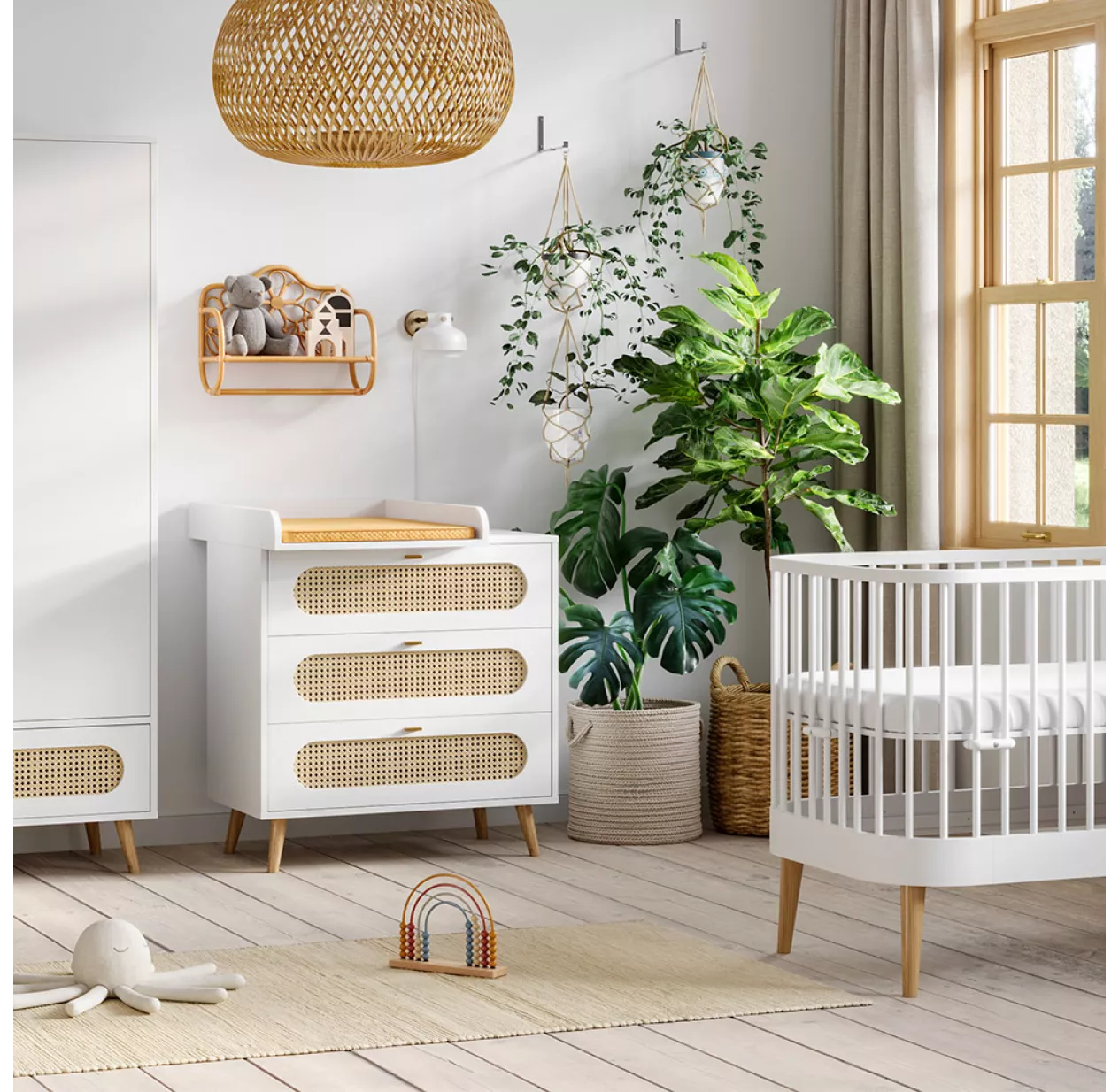 VOX Commode 3 Tiroirs à Langer Canne - Blanc 4 VOX Commode 3 Tiroirs à Langer Canne - Blanc – Image 2