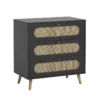 VOX Commode 3 Tiroirs à Langer Canne - Noir -Enfant Fournitures Boutique commode a langer canne vox noir 1 1264x1234