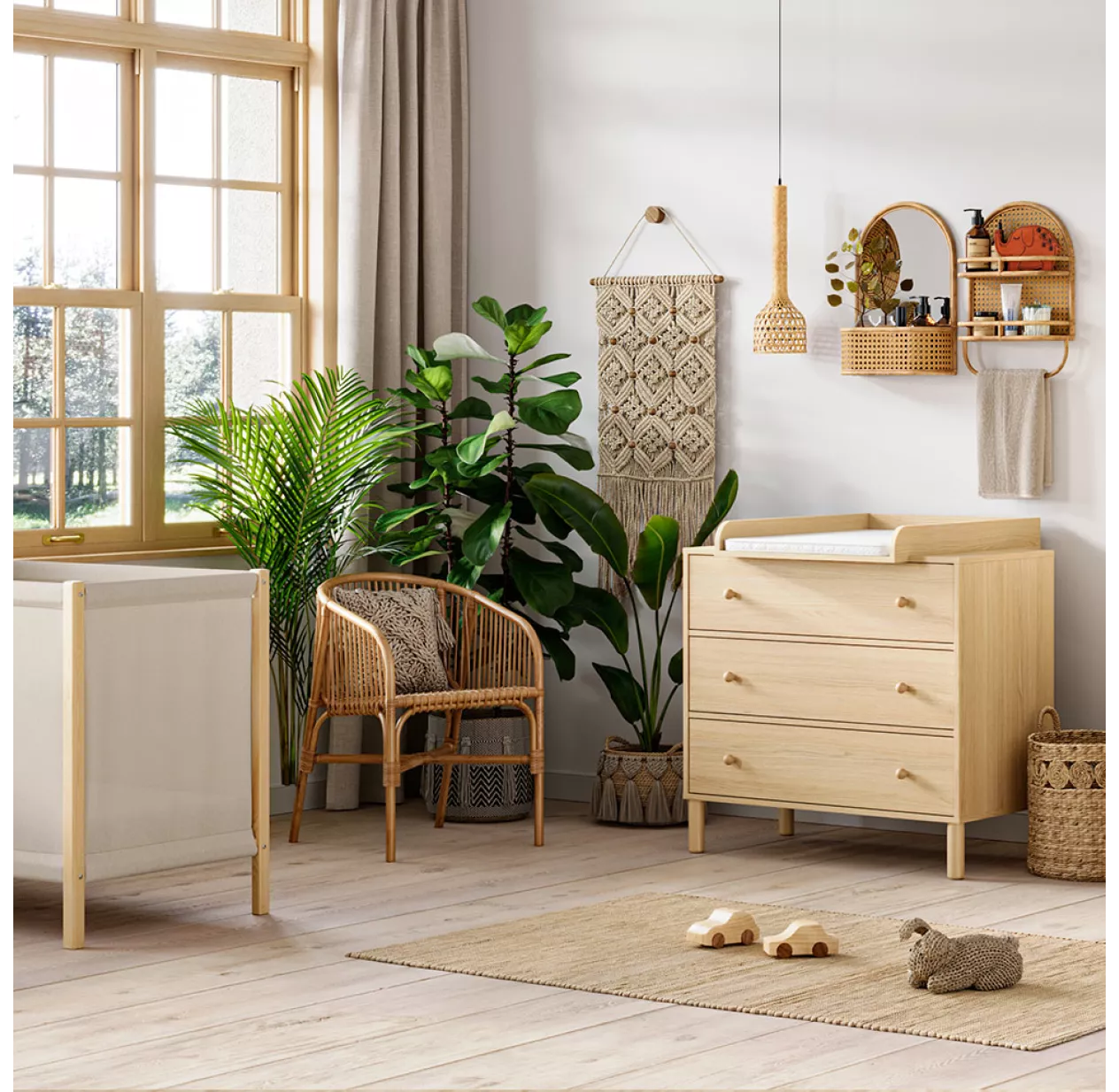 VOX Commode 3 Tiroirs à Langer Tela - Chêne 8 VOX Commode 3 Tiroirs à Langer Tela - Chêne – Image 6