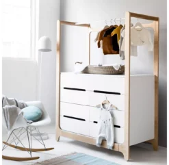 Commode H Dresser - Blanc -Enfant Fournitures Boutique commode h rafa kids blanc 4 1264x1234