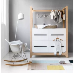 Commode H Dresser - Blanc -Enfant Fournitures Boutique commode h rafa kids blanc 5 1264x1234