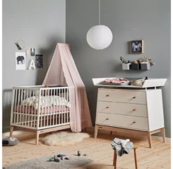 Leander Commode 3 Tiroirs Luna - Blanc -Enfant Fournitures Boutique commode luna blanc leander 2 1264x1234