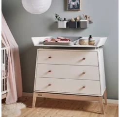 Leander Commode 3 Tiroirs Luna - Blanc -Enfant Fournitures Boutique commode luna blanc leander 4 1264x1234