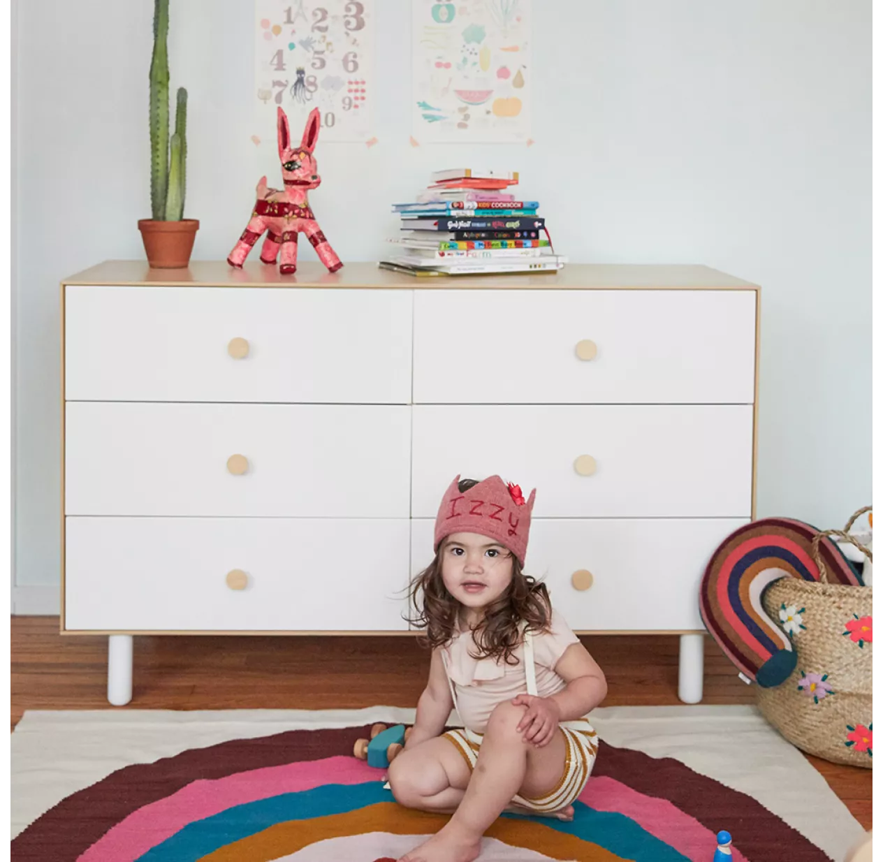 Commode Merlin Classic 6 Tiroirs - Blanc/Bouleau 4 Commode Merlin Classic 6 Tiroirs - Blanc/Bouleau – Image 2