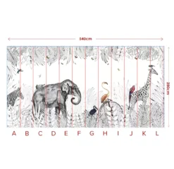 Papier Peint Metrozoo 8 Papier Peint Metrozoo -Enfant Fournitures Boutique decor mural metrozoo les dominotiers 4 1264x1234