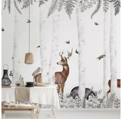 Papier Peint Woody Chestnut -Enfant Fournitures Boutique decor mural woody chesnut les dominotiers 2 1264x1234