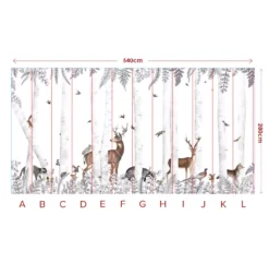 Papier Peint Woody Chestnut -Enfant Fournitures Boutique decor mural woody chesnut les dominotiers 3 1264x1234