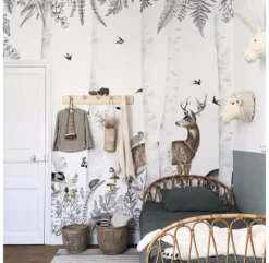 Papier Peint Woody Chestnut -Enfant Fournitures Boutique decor mural woody chesnut les dominotiers 5 1264x1234