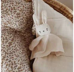 Doudou Lange Lapin - Blanc -Enfant Fournitures Boutique doudou lapin blanc main sauvage 22 3 1264x1234