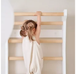 FitWood Echelle D'escalade Enfant TAIMI MINI - Blanc/Bois -Enfant Fournitures Boutique echelle d escalade enfant taimi bois blanc fitwood 2 1264x1234