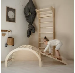 FitWood Echelle D'escalade Enfant TAIMI MINI - Bouleau -Enfant Fournitures Boutique echelle d escalade enfant taimi bois fitwood 6 1264x1234