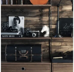 Pack 3 étagères 58 Cm - Noyer 5 Pack 3 étagères 58 Cm - Noyer -Enfant Fournitures Boutique etagere 58x20 58x30 walnut string 2 1264x1234