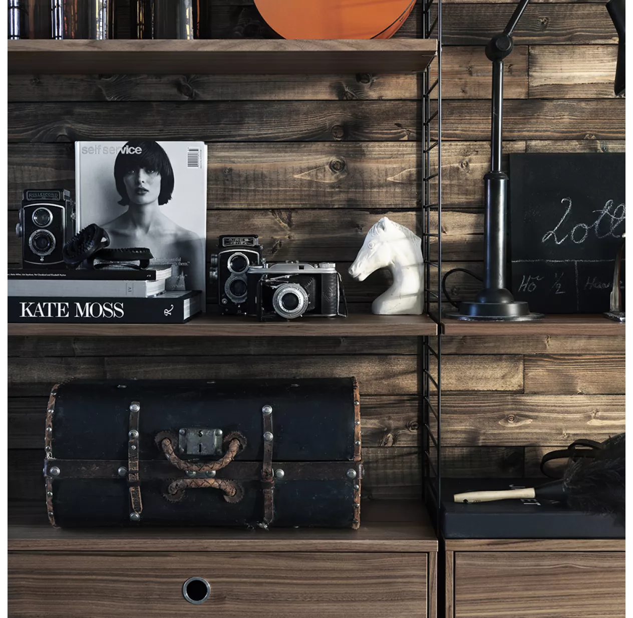 Pack 3 étagères 58 Cm - Noyer 4 Pack 3 étagères 58 Cm - Noyer – Image 2