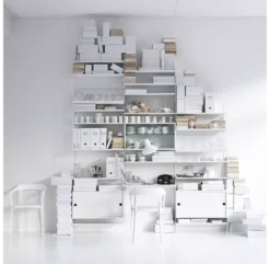 Pack 3 étagères 58 Cm - Blanc -Enfant Fournitures Boutique etagere 58x20 58x30 white string 2 1264x1234